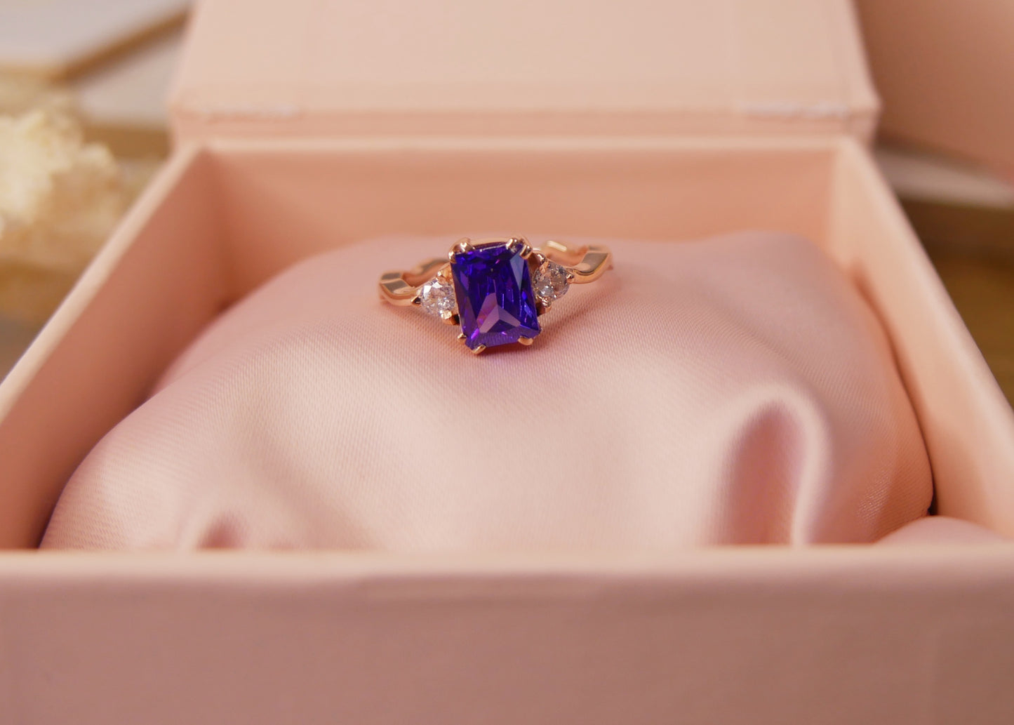 Royal plum ring