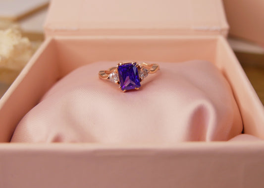 Royal plum ring